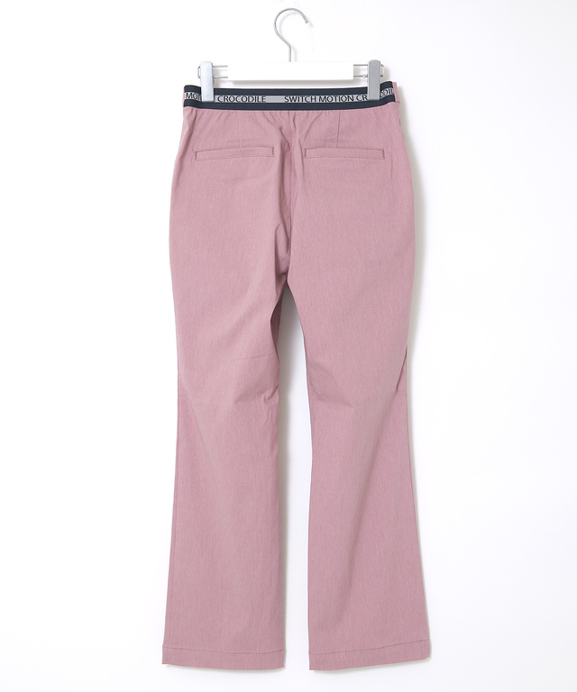 ウエストロゴ デニムライク ストレート パンツ