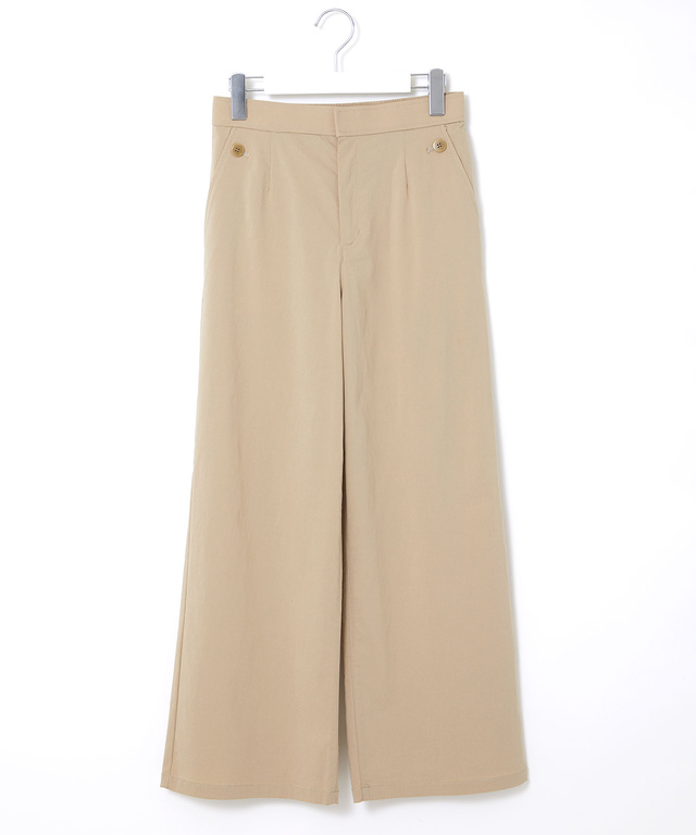 ウエストゴム ワイド ストレッチ パンツ