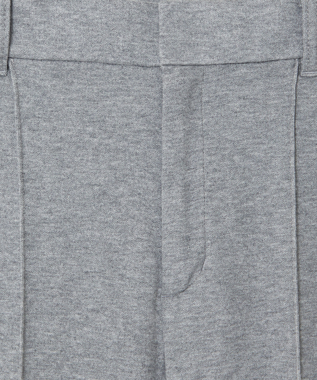 ジャージー素材 セミワイド パンツ