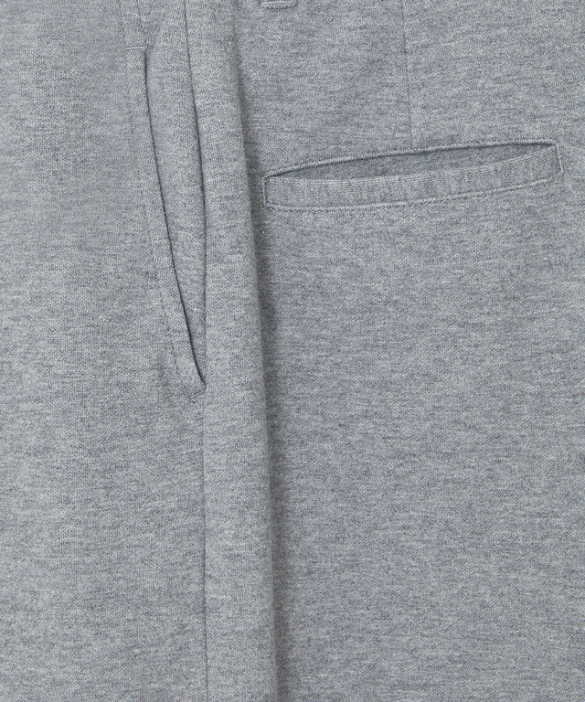 ジャージー素材 セミワイド パンツ