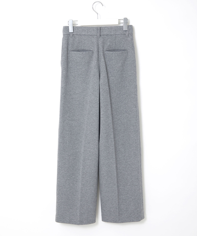 ジャージー素材 セミワイド パンツ