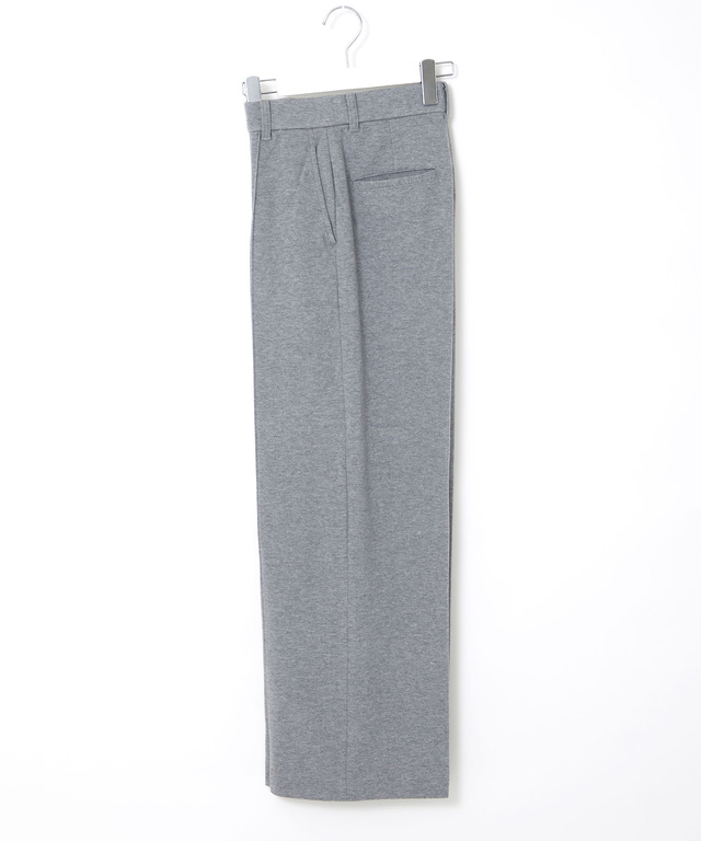 ジャージー素材 セミワイド パンツ