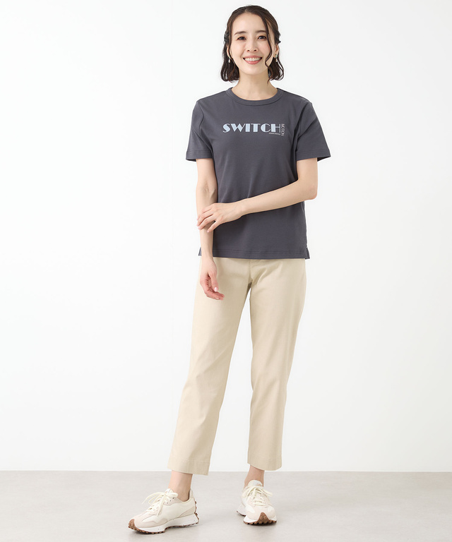 ウエストゴム テーパードパンツ【洗濯機洗いOK】