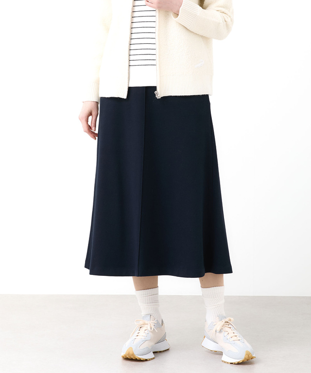 ジャージー セミフレア スカート