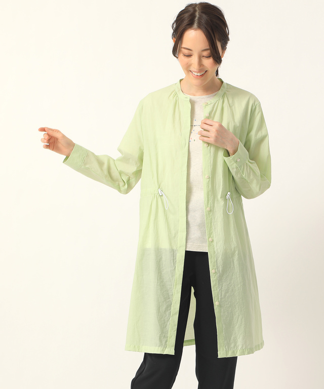 衿シャーリングシアーチュニック