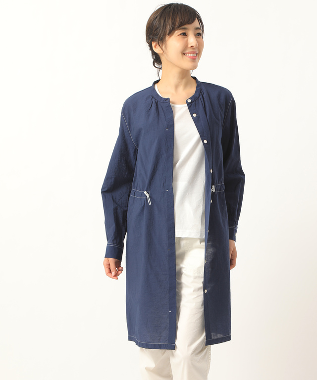 衿シャーリングシアーチュニック