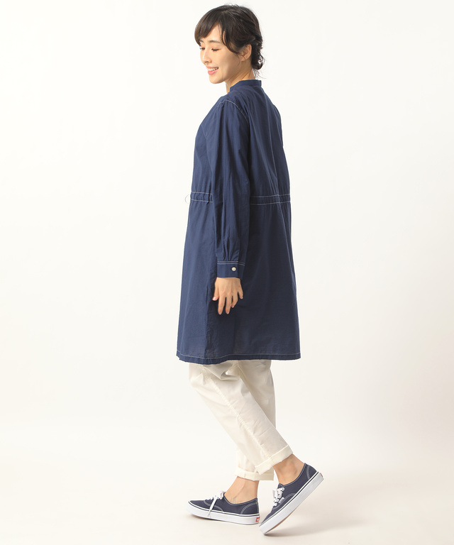 衿シャーリングシアーチュニック