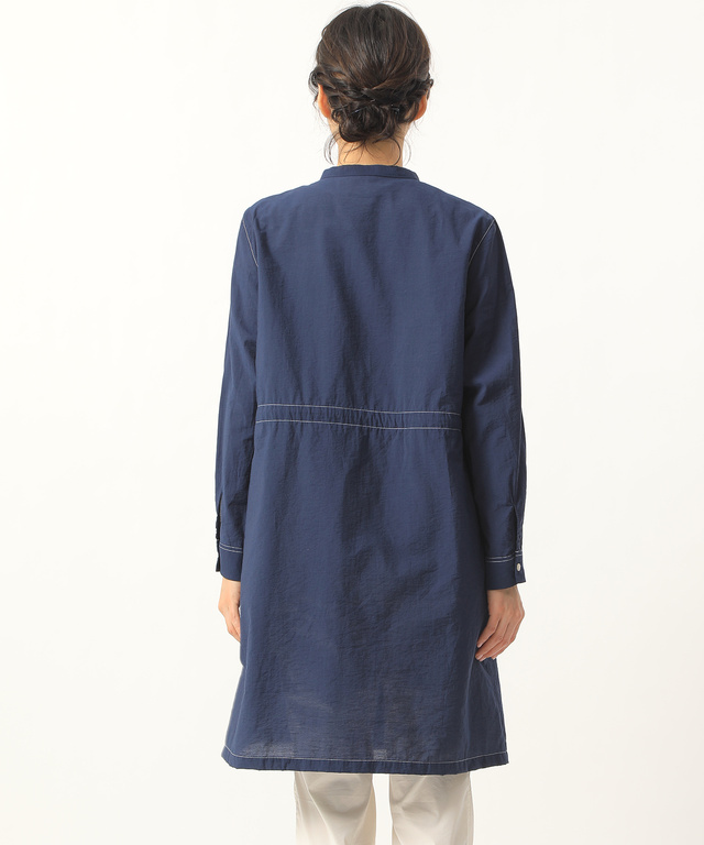衿シャーリングシアーチュニック