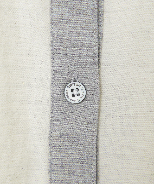 フランネル 襟配色 チュニック