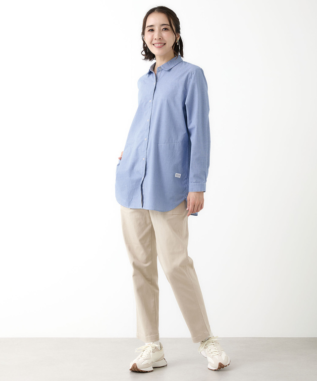 ギンガムチェック シャツ チュニック