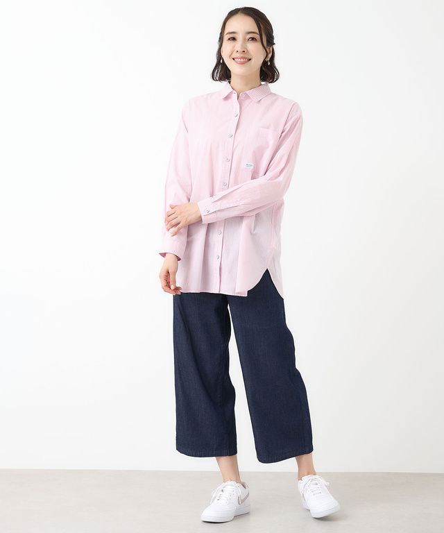 スノーコットン シャツ チュニック【接触冷感】