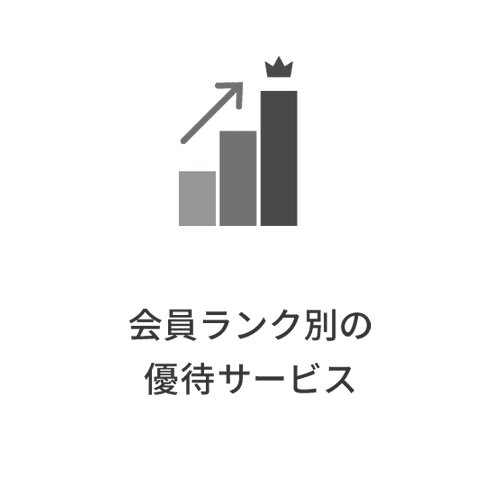会員ランク別の優待サービス